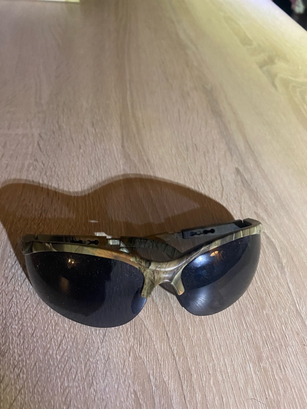 Camo Wrap Sunglasses with Dark Lenses